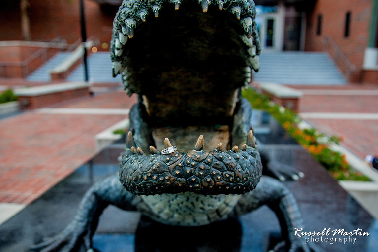 Florida Gators, Wedding, Gainesville wedding Photographer, Photography wedding ring