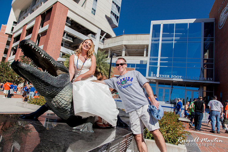 Florida Gators Wedding, Gainesville wedding Photographer, Photography, Swamp Wedding, Tailgate Reception