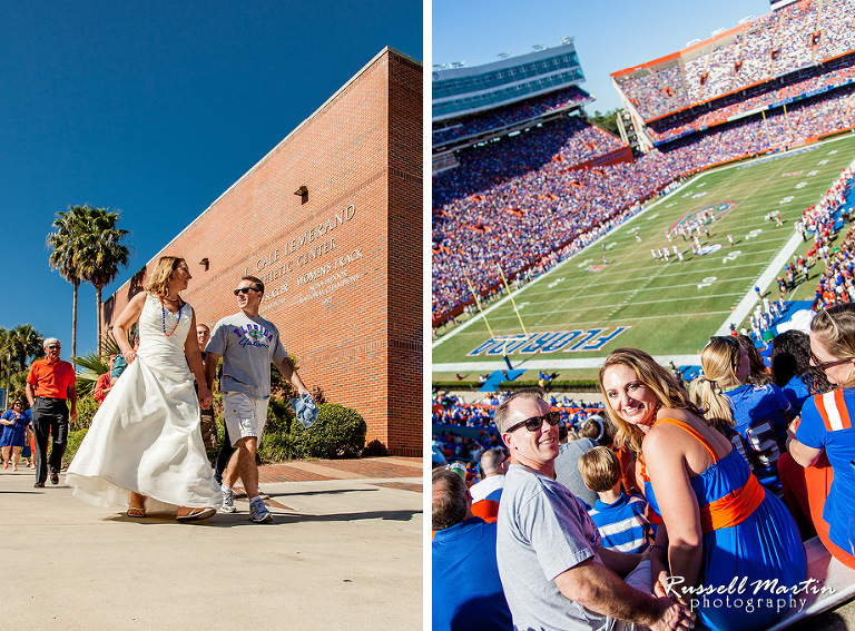 Florida Gators Wedding, Gainesville wedding Photographer, Photography, Swamp Wedding, Tailgate Reception