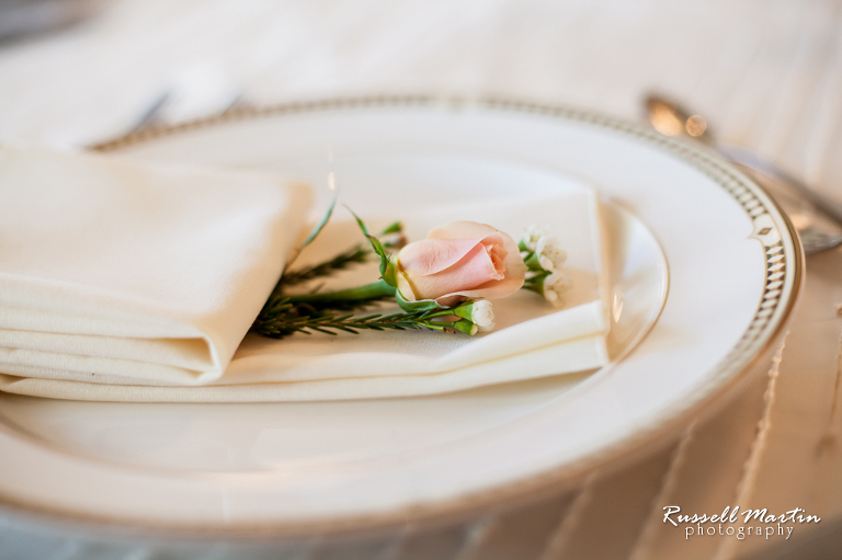 Golden Ocala Wedding Photography, place setting