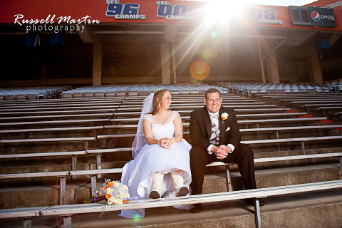 Gainesville Wedding Photographer, THe Swamp wedding, Stadium, UF