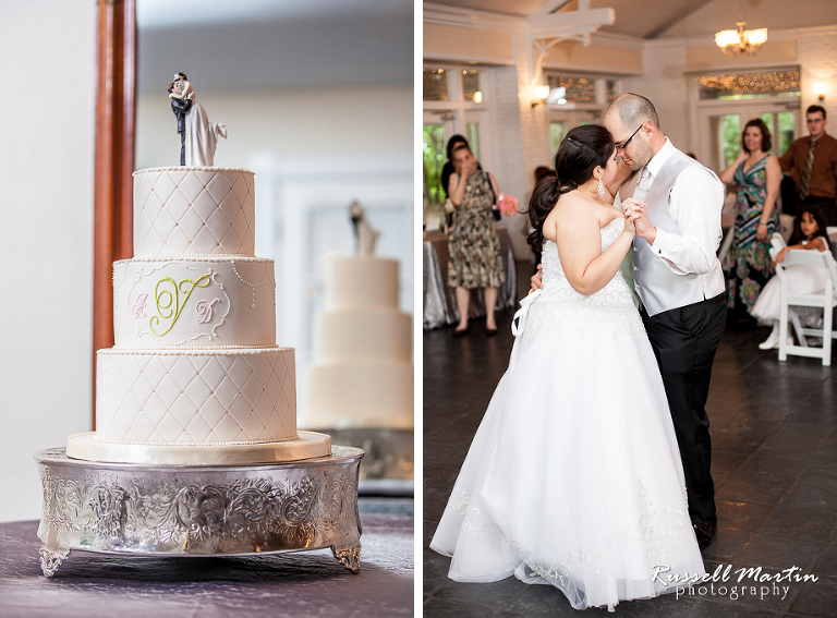 Gainesville Sweetwater Branch Inn Wedding Photography, Cake, First dance