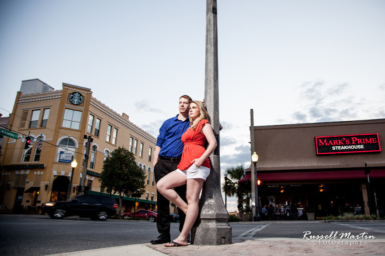 Downtown Ocala Engagement Portrait Photographer