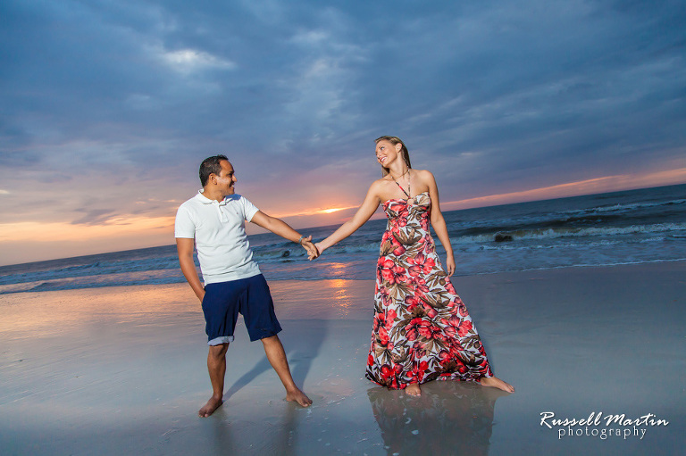 St Augustine Sunrise Engagement Portrait, Gainesville wedding photographer