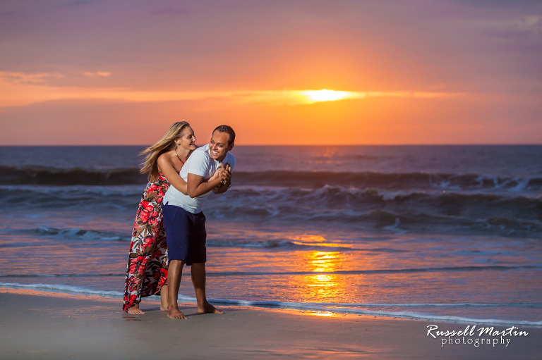 Sunrise Engagement Portrait St Augustine