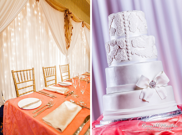 Wedding Cake, Gainesville Wedding Photographer, UF Hilton Wedding Gainesville FL
