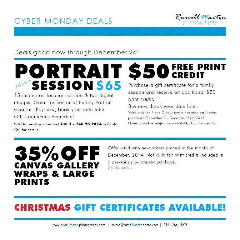 Cyber Monday Deals Portraits