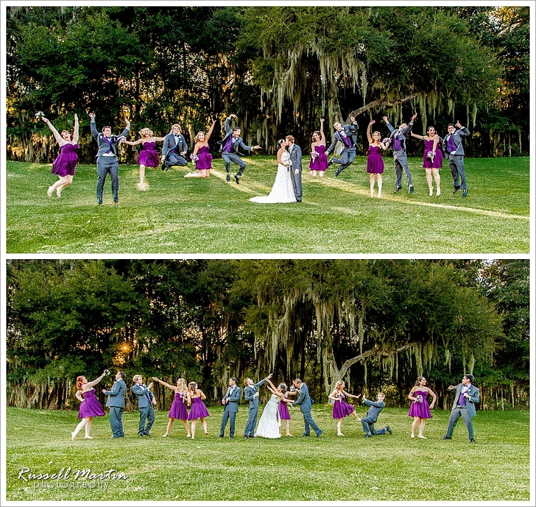 Fun bridal party poses, Bridal Party, Haile Plantation Golf and Country Club, Gainesville Wedding Photographer