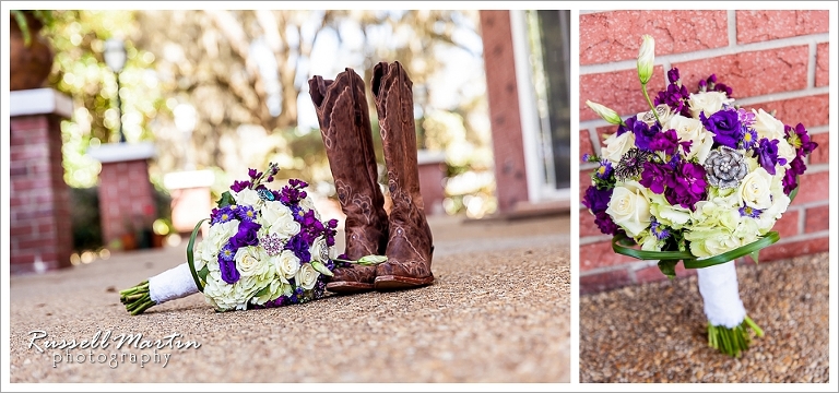 Boots, Bridal Bouquet, Flowers, Jumbolair, Wedding, Ocala, FL