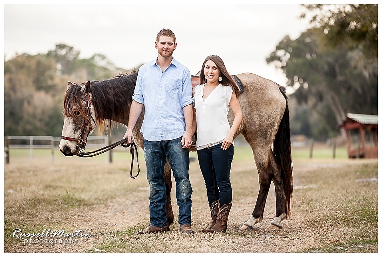 Lakeside Ranch Engagement Portrait