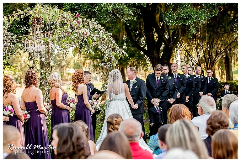 Golden Ocala wedding Ceremony,  Wedding Photography