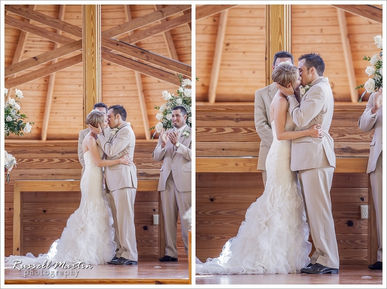 Camp Weed Wedding Ceremony, Kiss