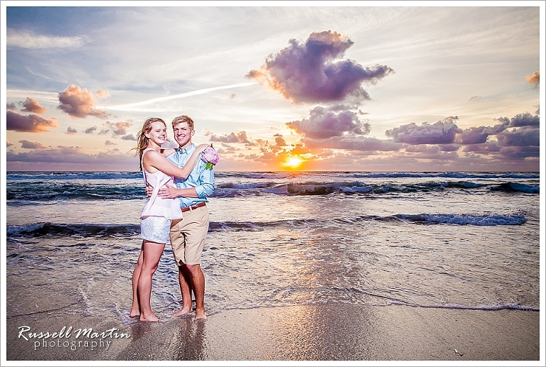 Jupiter Sunrise Engagement Portrait