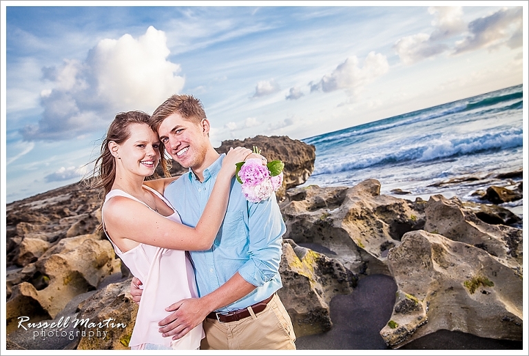 Jupiter Sunrise Engagement Portrait