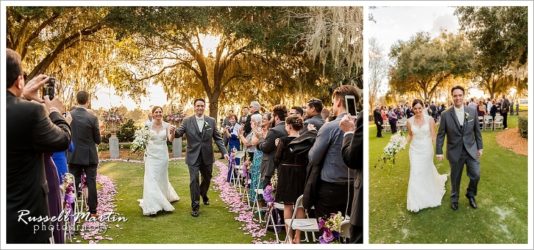 Golden Ocala Wedding, Outdoor Ceremony