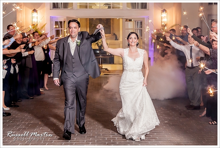 Golden Ocala Wedding, Sparkler Exit